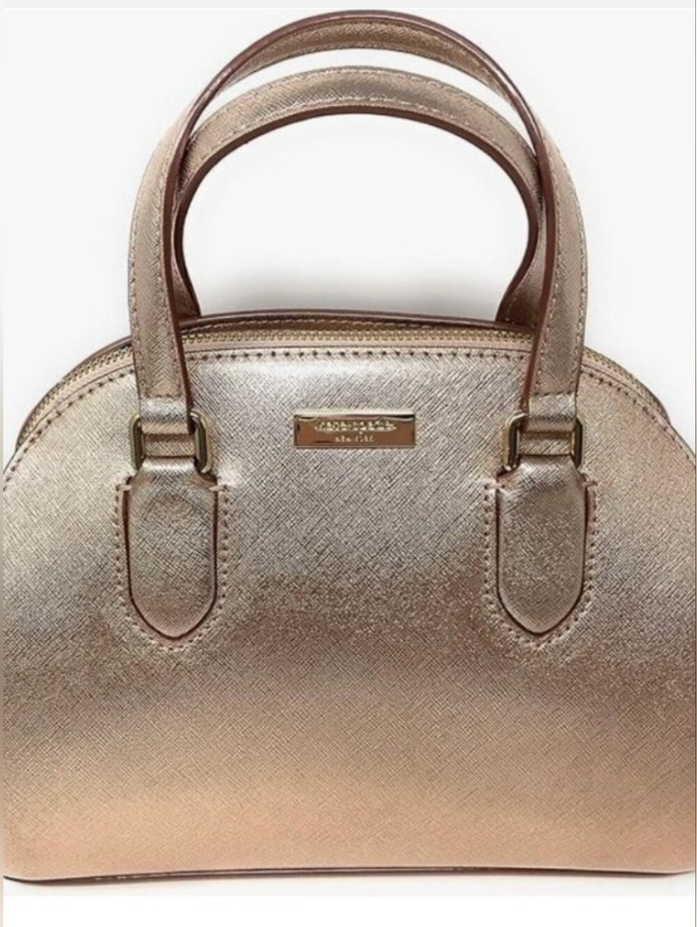 NWT Kate Spade Laurel Way Mini Reiley in Rose Gold Satchel Crossbody Bag